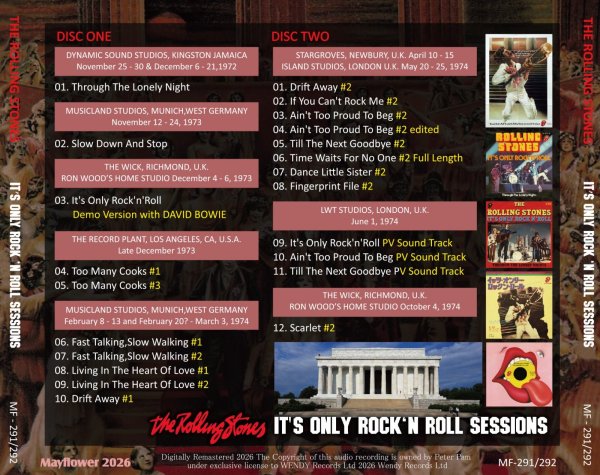 画像2: THE ROLLING STONES IT'S ONLY ROCK 'N ROLL SESSIONS 2CD (2)
