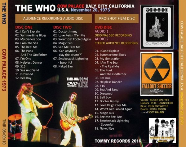 画像2: THE WHO 1973 COW PALACE 2CD+DVD (2)