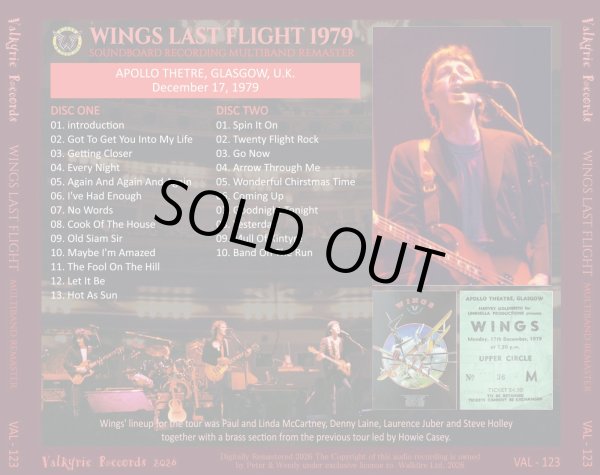 画像2: PAUL McCARTNEY 1979 WINGS LAST FLIGHT MULTIBAND REMASTER 2CD (2)