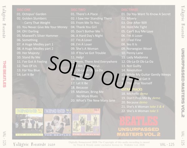 画像2: THE BEATLES UNSURPASSED MASTERS VOL.2 3CD (2)