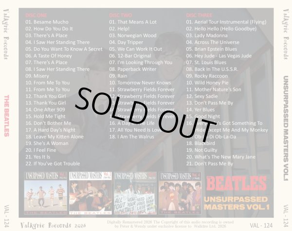 画像2: THE BEATLES UNSURPASSED MASTERS VOL.1 3CD (2)