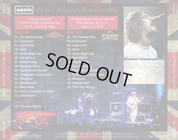画像2: OASIS 1996 ON HER MAJESTY'S REQUEST 2CD (2)