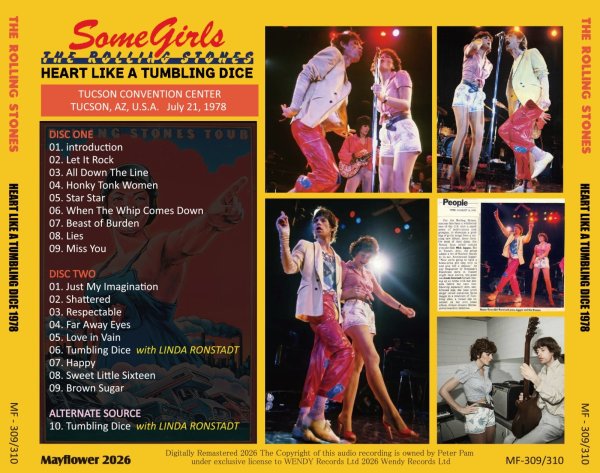 画像2: THE ROLLING STONES 1978 HEART LIKE A TUMBLING DICE 2CD (2)