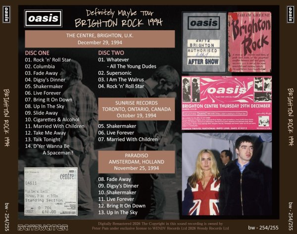 画像2: OASIS 1994 BRIGHTON ROCK 2CD (2)