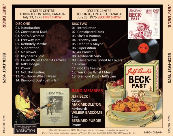 画像2: JEFF BECK 1975 BECK-FAST 2CD (2)