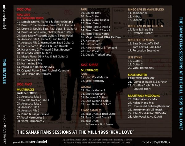 画像2: THE BEATLES SAMARITANS SESSIONS AT THE MILL 1995 'REAL LOVE' 3CD (2)