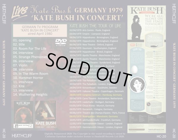 画像2: KATE BUSH IN CONCERT GERMANY 1979 DVD (2)