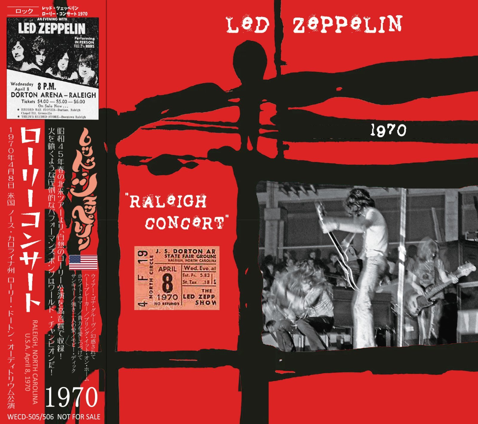 LED ZEPPELIN RALEIGH 1970 available April 25