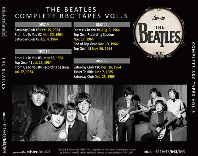 THE BEATLES / COMPLETE BBC TAPES Vol.3 【4CD＋解説BOOK】