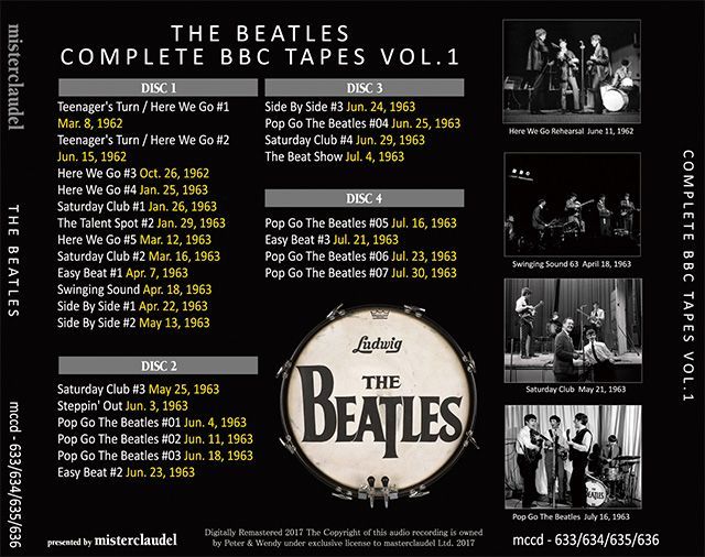 THE BEATLES / COMPLETE BBC TAPES Vol.1 【4CD＋解説BOOK】 - BOARDWALK