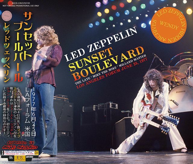 LED ZEPPELIN / SUNSET BOULEVARD 1977 【3CD】 - BOARDWALK