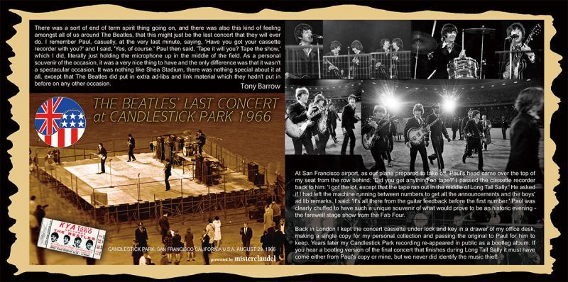 BEATLES LAST CONCERT at CANDLESTICK PARK