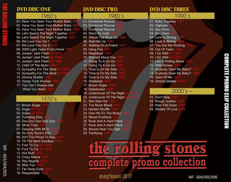 THE ROLLING STONES / COMPLETE PROMO COLLECTION 【3DVD】 - BOARDWALK