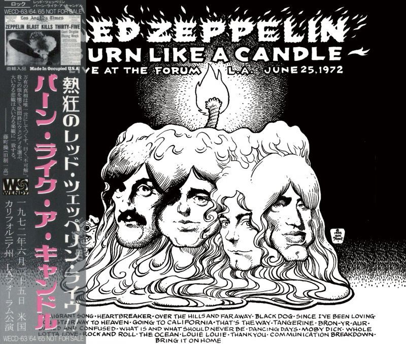 美品！）BURN LIKE A CANDLE「5CD」Led Zeppelin